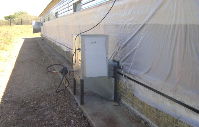 Utilizando también calentadoras de espacio para Elevar la temperatura. 